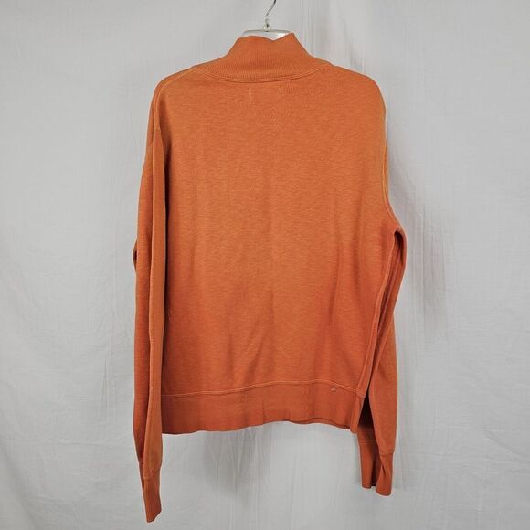 Vintage Polo Ralph Lauren Orange 1/4 Button Up Crewneck Size Large Pullover - Picture 5 of 5